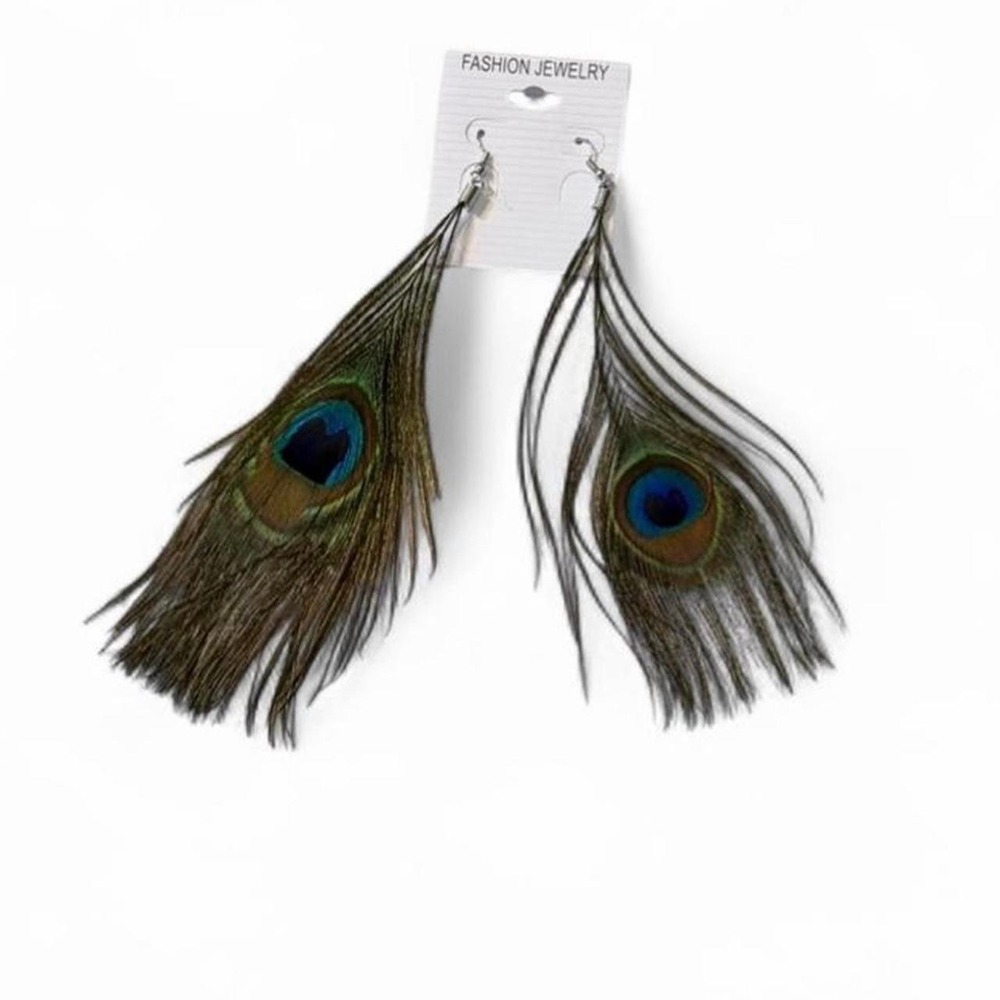 Peacock Feather Earrings